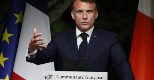 Trump should direct anger at Putin, who ‘must stop lying’ about Ukraine, Macron says