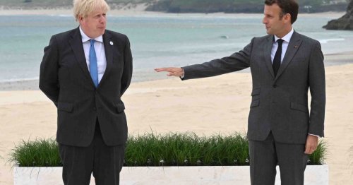 Macron and Johnson speak, frostily