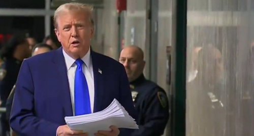 Trump Melts Down Outside Court House After Realizing He Will Stand Trial