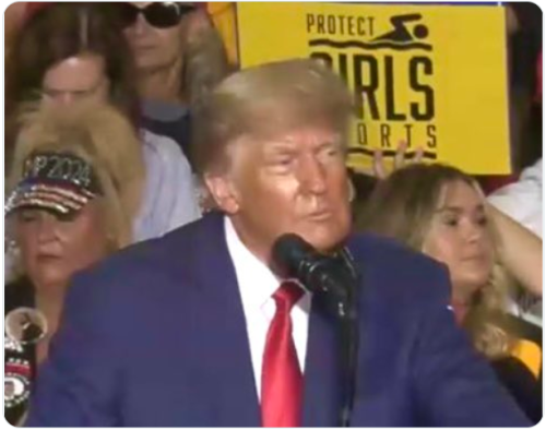 Trump's Bronzer Lights Up the Michigan Night, Draws Obvious Goldfinger Comparisons, Snark