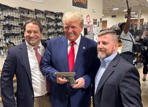 Trump Violates Bail Agreement, Buys Glock In SC (With the AG In Tow)