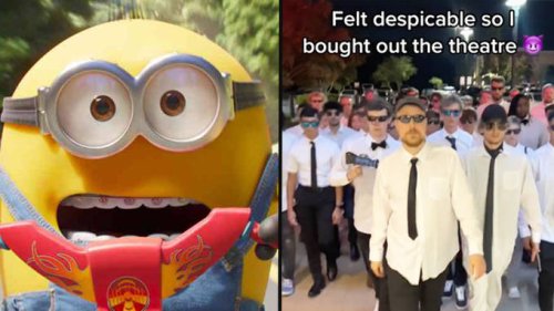Teens banned from wearing suits to screenings of Minions movie following viral trend