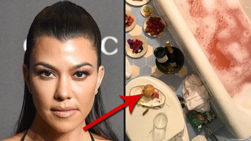 Kourtney Kardashian divides internet with controversial bathroom food photo
