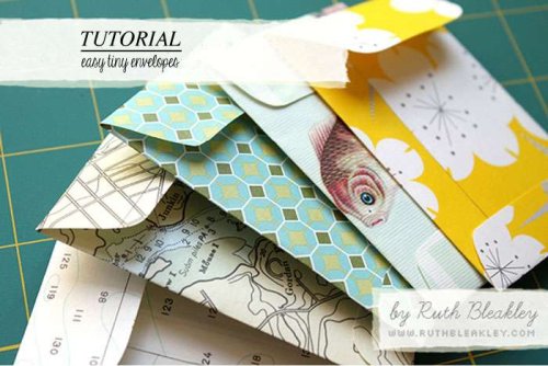 Tutorial: Easy Tiny Envelopes  - Poppytalk