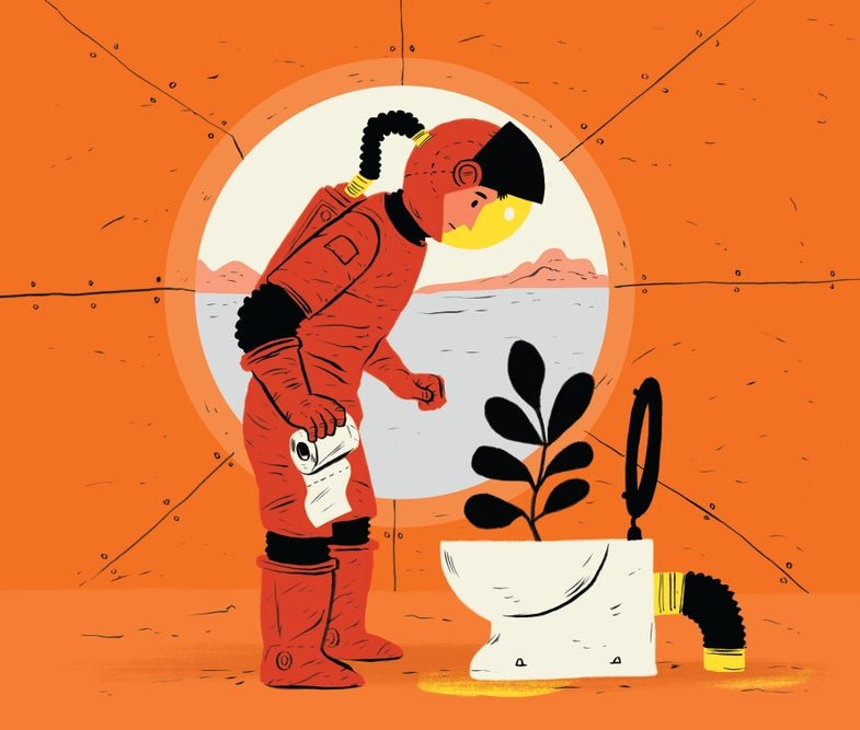 Could you fertilize Martian crops with human poop?