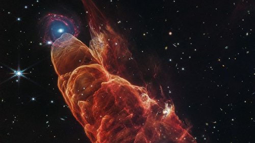 JWST spots an energetic ‘Cosmic Tornado’ 625 light-years away