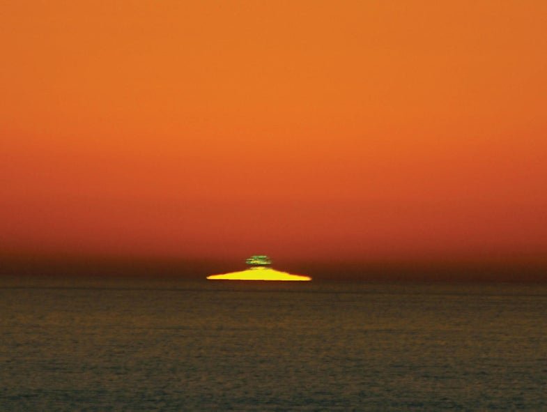 Every sunset ends with a green flash. Why is it so hard to see?