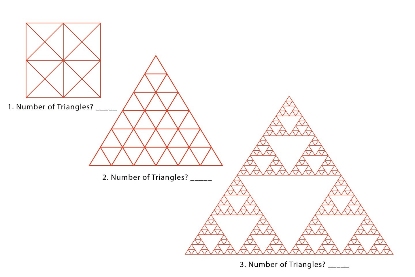 Can you count all the triangles in these images? (Hint: There are more than you think.)