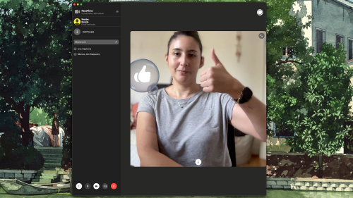Hand gesture reactions are one of macOS Sonoma’s coolest new features