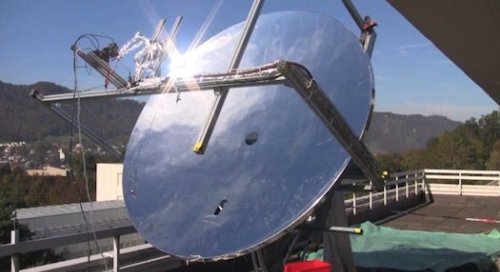 A Solar Dish That Makes Electricity And Fresh Water
