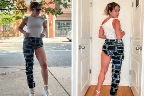 I Tried the Viral One-Leg Jeans, and I Got Plenty of Stares