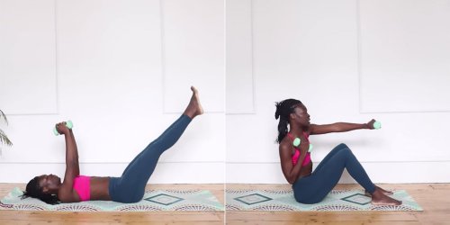 I'm Shocked a 20-Minute, Full-Body Pilates Workout Made Me This Sore — With Just 3-Pound Weights!
