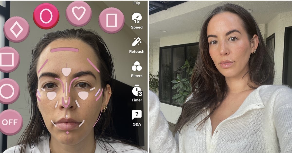 I Tried the Viral Face-Shape Filter That Shows You How to Apply Makeup