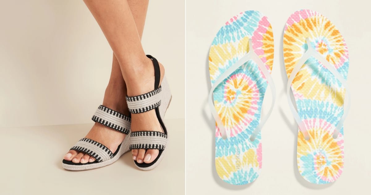 These 15 Sandals and Flip Flops From Old Navy Are Making Us Feel Cool For Summer