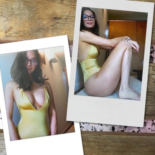 Don't Let Olivia Munn's Glasses Fool You — Her Yellow One-Piece Is Sexy as Hell