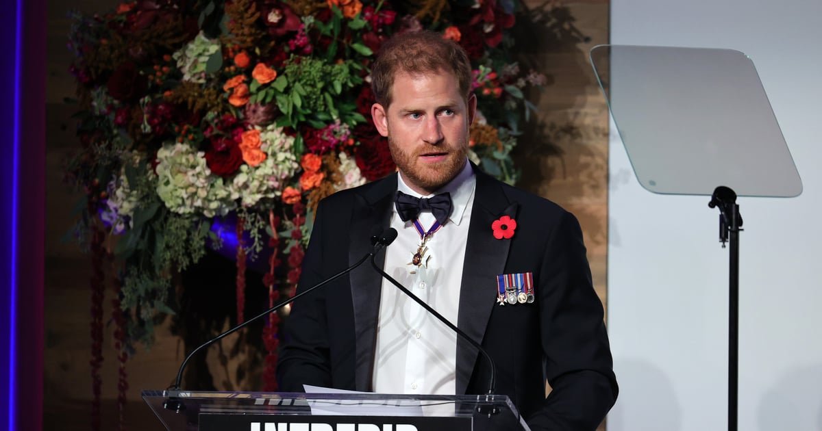 Prince Harry Delivers a Touching Speech About the "Invisible Wounds" of Mental Health