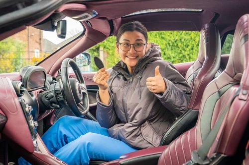 Emotional nurse says winning a supercar for 19p will change her life