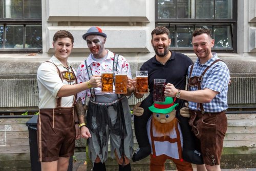 16 great pictures of revellers enjoying the delights of Oktoberfest at the Guildhall