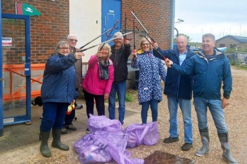 Sailing club members come together to mark King Charles’ coronation – by litter picking around Chichester Harbour