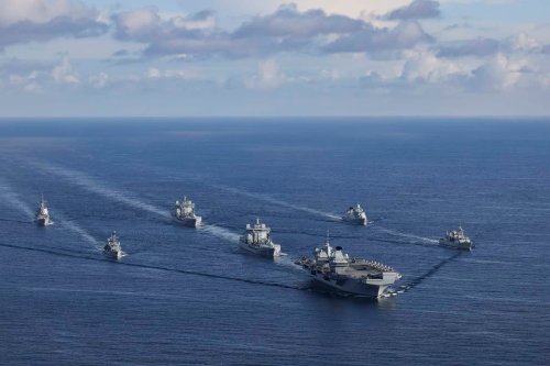 Royal Navy: HMS Prince of Wales joins forces with international ships for exercises ahead of huge Nato task