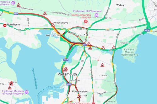 Portsmouth traffic: Heavy delays on the M27 and A27 eastbound due to crash