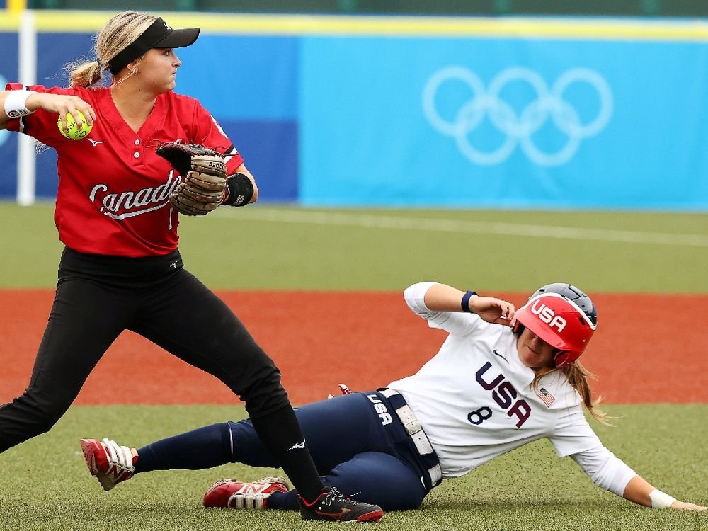 Canadian softballers give Americans a scare in early Olympic action