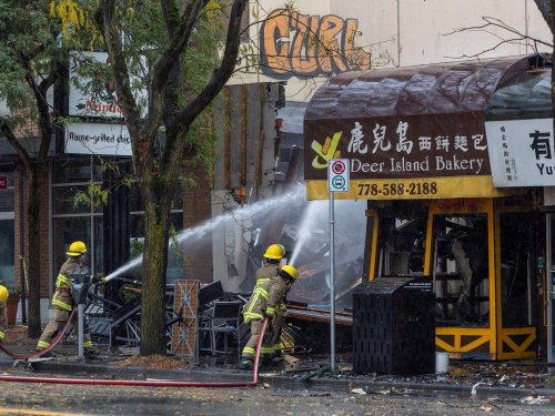 Four Vancouver businesses gutted by major fire in Kerrisdale