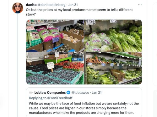 Loblaw fights back on Twitter after end of price freeze draws criticism