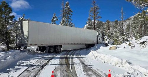 Tahoe Police Roast Truck Driver Who Ignored Road Closure