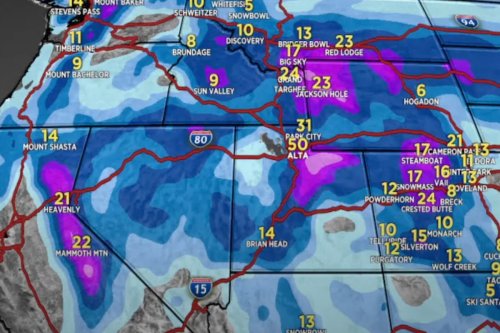 Entire Mountain West Forecasted To Score Fresh Snow
