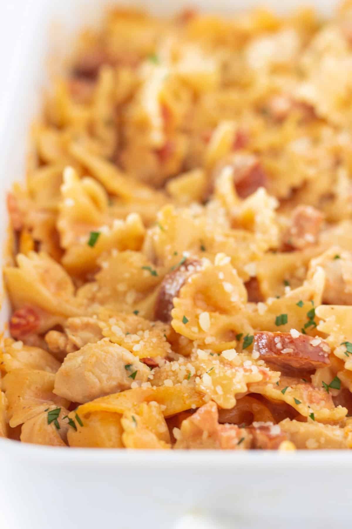 Easy Cajun Chicken Pasta Casserole | Practically Homemade