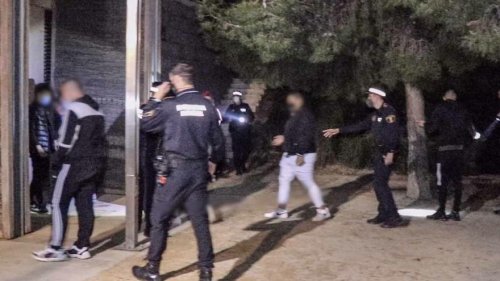Operativo de Semana Santa en Alicante: macrobotellón con 100 personas, 232 denuncias y 10 fiestas ilegales