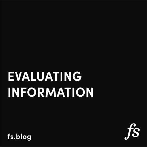 Evaluating Information: Find the Signal in the Noise