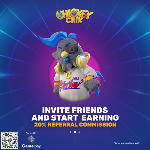 Chickey Chik NFT launch referral program powered by Gamepay Marketplace