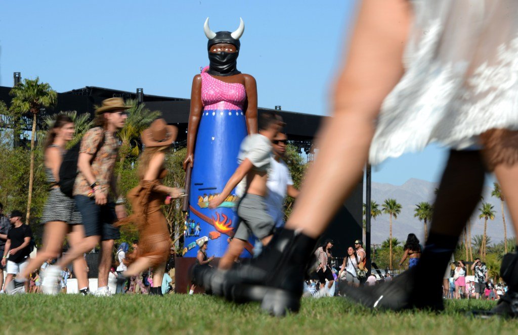 Coachella 2022: Inspired by Rage Against the Machine, this couple created a guardian for the festival