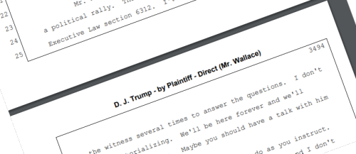 What did Trump really say? Read the full transcript of his fraud-trial testimony. | Press Watch