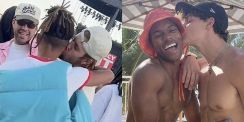 Justin Bieber, Jaden Smith, & Noah Beck kissed their bros & Twitter melted down, it's 2024 y'all