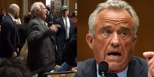Ben Jerry's co-founder dragged out RFK Jr. hearing by security for protesting