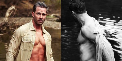 Luke Macfarlane strips down and shows off his sexy wet body in 'Out Magazine' photoshoot