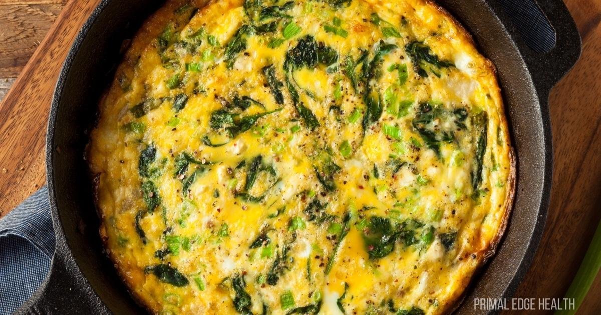 Easy Frittata with Spinach and Feta