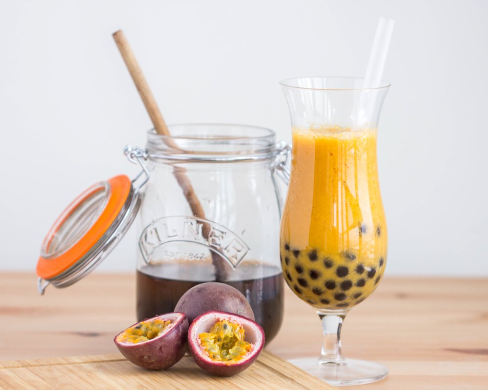 Passion Fruit Mango Bubble Tea - Produce Made Simple