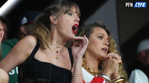 Watch: Taylor Swift Is Shown Chugging a Beer on the Jumbotron at Super Bowl 58
