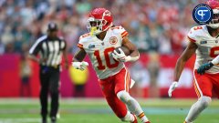 Isiah Pacheco injury: Chiefs RB hobbles off field in Week 1 vs. Lions, but  returns to game - DraftKings Network