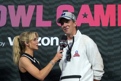 WATCH: NFL Legend Eli Manning Gets Roasted By His Daughter at Devils-Hurricanes NHL Playoff Game