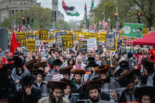 ‘Palestine Is Not for Sale, Donald Trump Belongs in Jail!’
