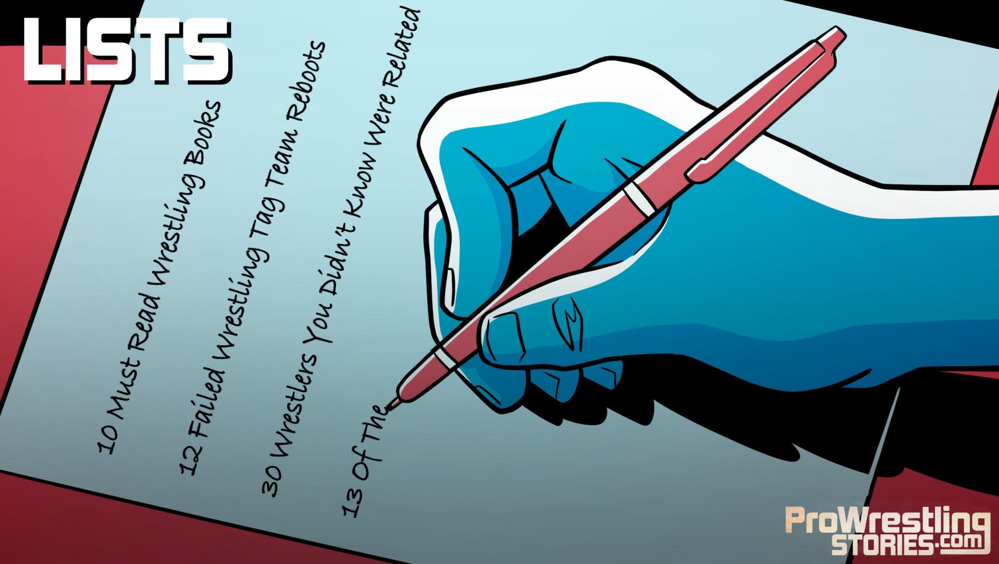 Lists: Listicle-style pro wrestling stories cover image