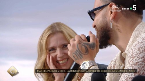 "C’est ma gâtée" : la déclaration "d’amour" de SCH à Léa Drucker sur le plateau de "C à Vous"