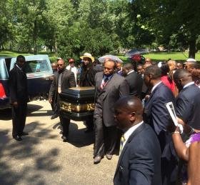At Michael Brown's Funeral, Celebration Of His Life and Calls For Change