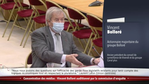 Devant les sénateurs, Vincent Bolloré esquive et assure qu’« il n’y a aucune idéologie politique » dans ses médias