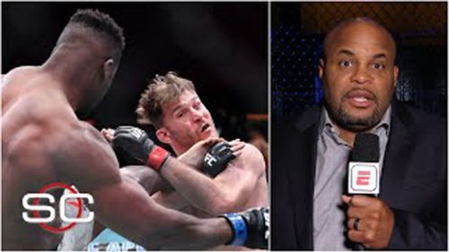 Franics Ngannou Starches Stipe Miocic in Heavyweight Title Rematch